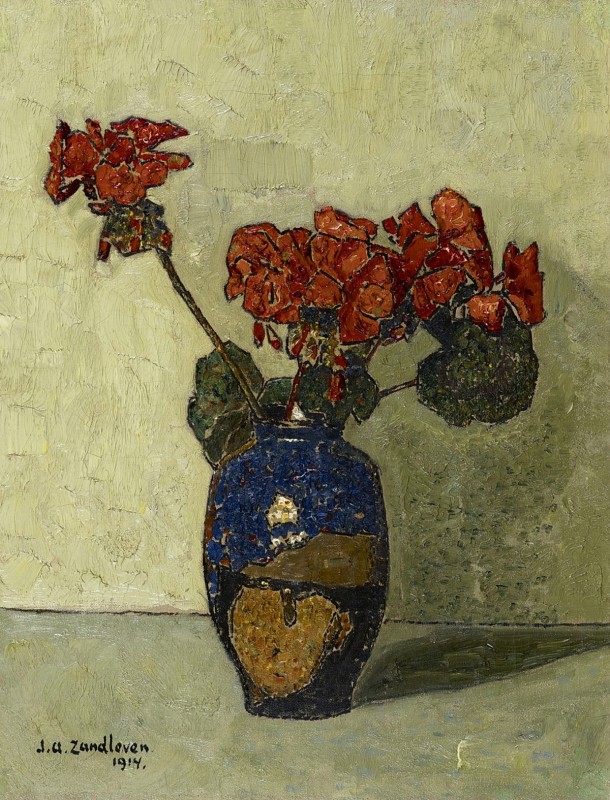 "Pictură. Flori" by Jan Adam Zandleven
