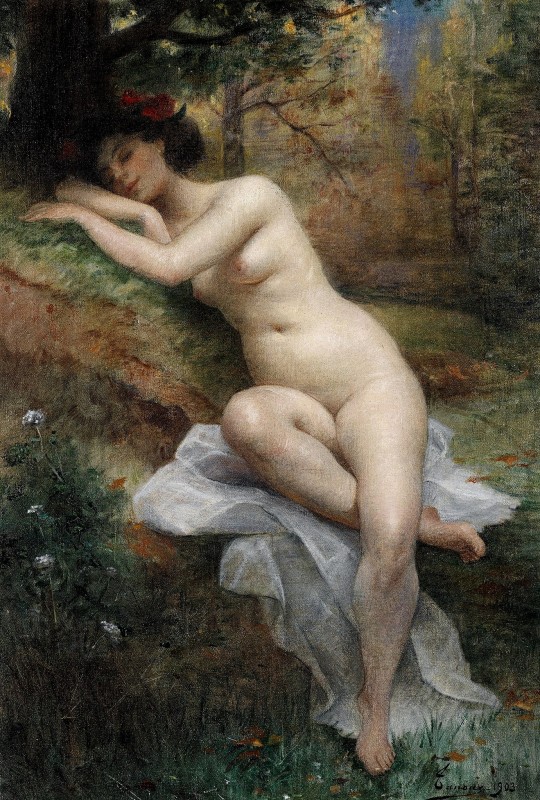 "Painting. Nude" by Henri Adrien Tanoux
