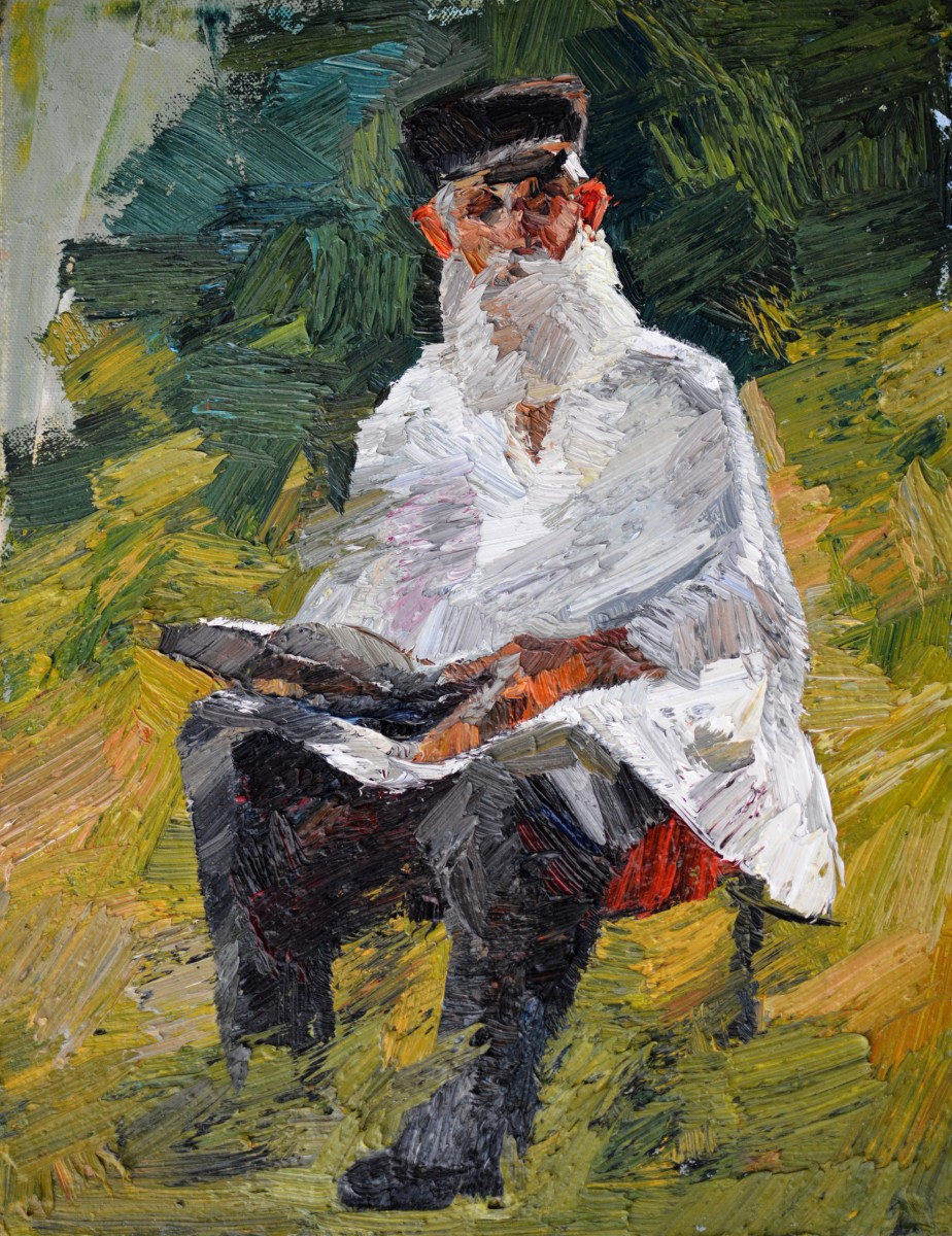 "Painting. Pleinair. Figure. Long term" by Dumitrița Znaida, 420x320mm, oil on canvas