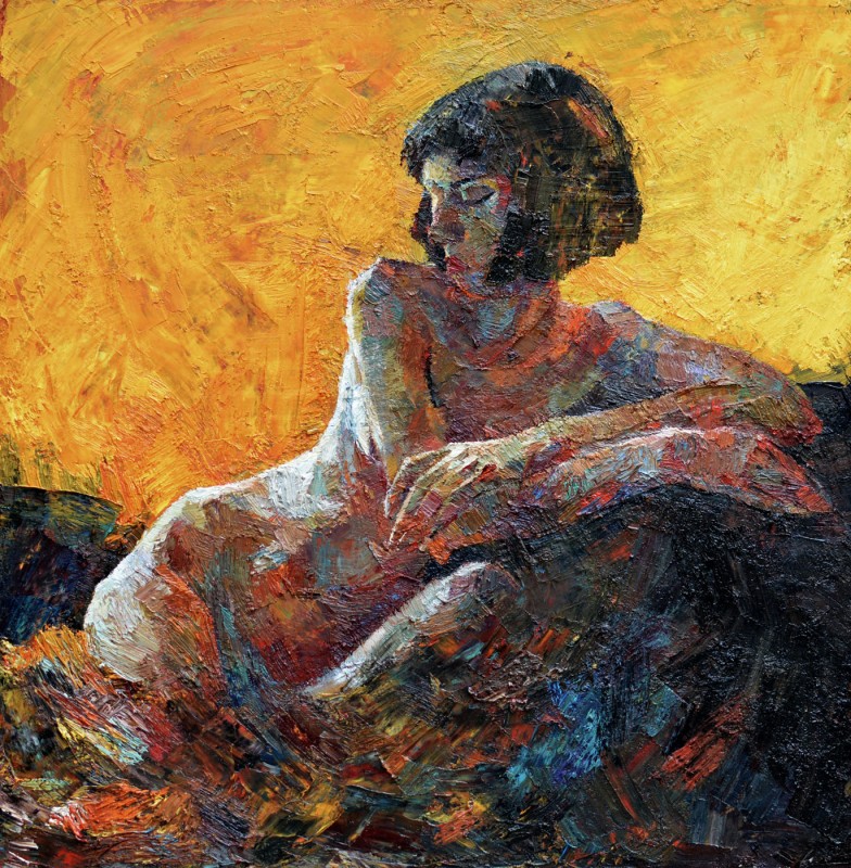 "Seminud" by Влада Cибуc, 2016, 680x680mm, масло / холст
