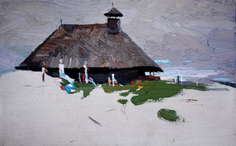 "Painting. Pleinair. Pleinair romania" by Anatol Ghimpu, oil on canvas