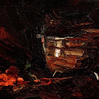 "Etude. Still life" by Oxana Țip, 2016, 200x330mm, oil on canvas