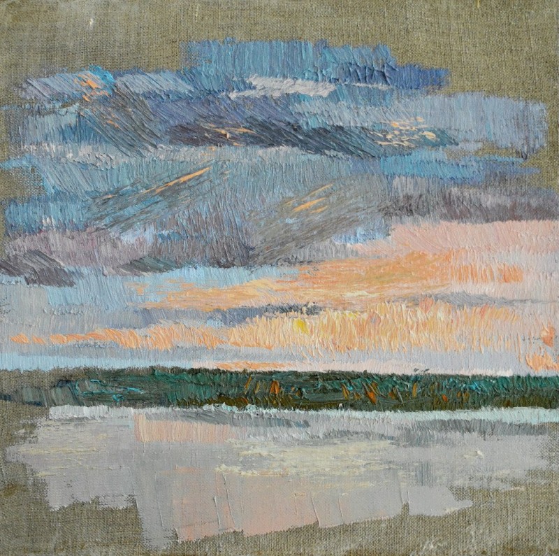 "Painting. Landscape. Pleinair. Pleinair moldova" by Renata Afanasii, oil on canvas