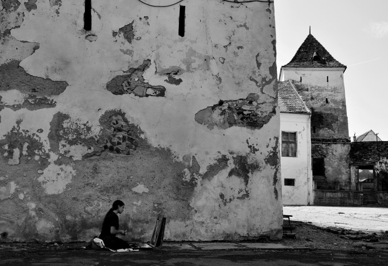 Summer pleinair training with students in Transilvania, Romania. June 2018