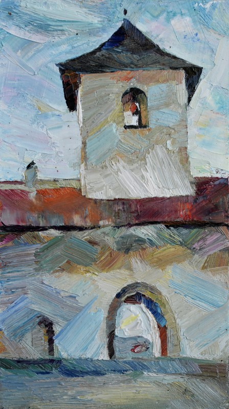 "Painting. Pleinair. Pleinair romania" by Natalia Bzovii, oil on canvas