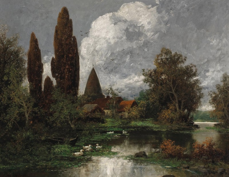 "Painting. Landscape" by Adolf Kaufmann