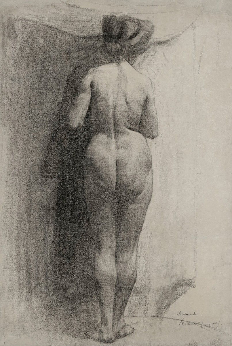 "Рисунок. Обнаженка" by Aleksandr Ivanovich Savinov