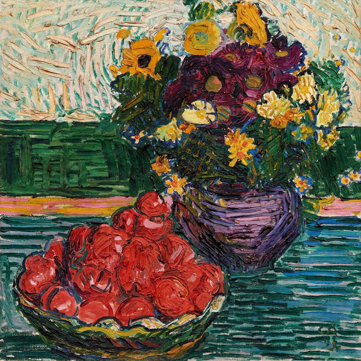 "Painting. Still life" by Cuno Amiet