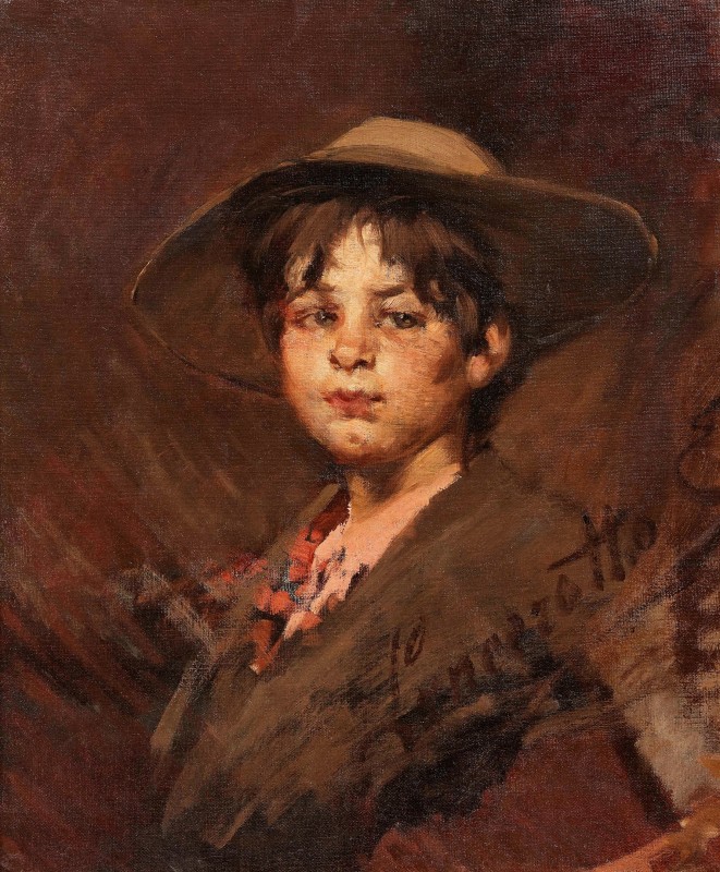 "Pictură. Portret" by Egisto Lancerotto
