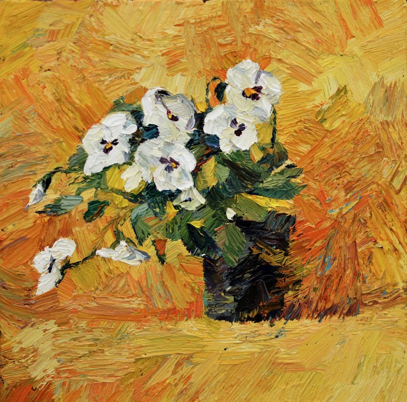 "Painting. Etude. Long term" by Dumitrița Znaida, 400x400mm, oil on canvas