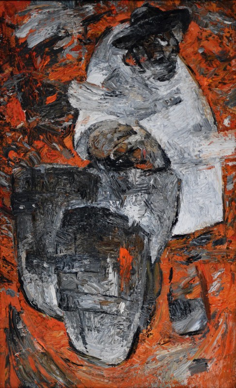 "Compoziție. De lungă durată" by Diana Rumeghea, 840x520mm, ulei pe pânză