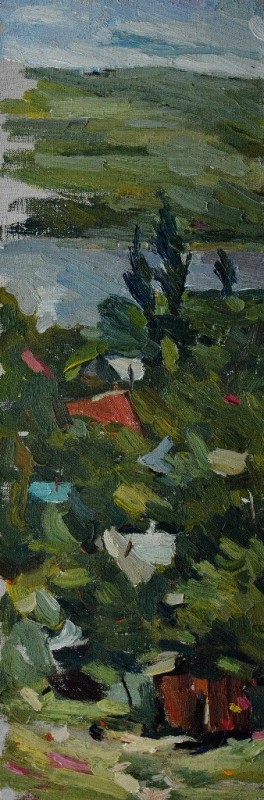 "Painting. Landscape. Pleinair. Pleinair moldova" by Cătălin Graur, oil on canvas