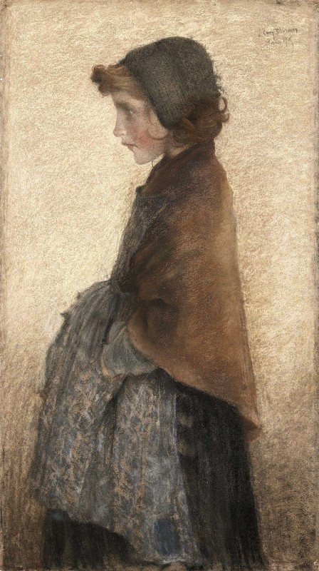 "Painting. Figure" by Lucien Lévy-Dhurmer