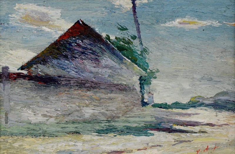 "Бутучены" by Анатол Гимпу, 1995, 220x330mm, масло / холст