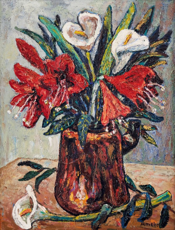 "Pictură. Flori" by Albin Amelin
