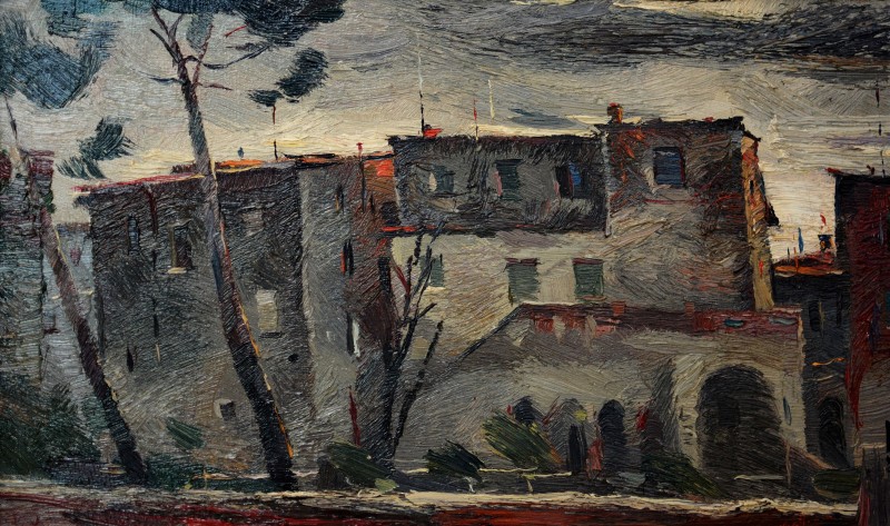 "Etude" by Anatol Ghimpu, 2001, 320x520mm, oil on canvas