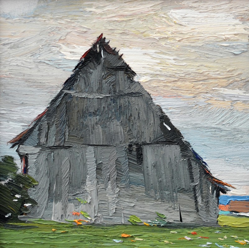"Etude" by Anatol Ghimpu, 2014, 300x300mm, oil on canvas