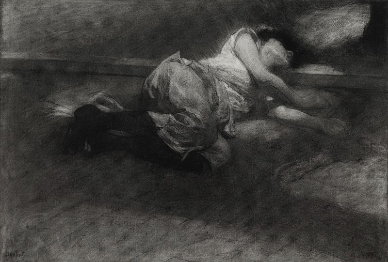 "Desen. Figură / semifigură" by Jacobus van Looy