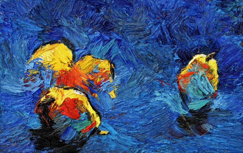 "Etude. Still life" by Ion Golubei, 2016, 250x400mm, oil on canvas
