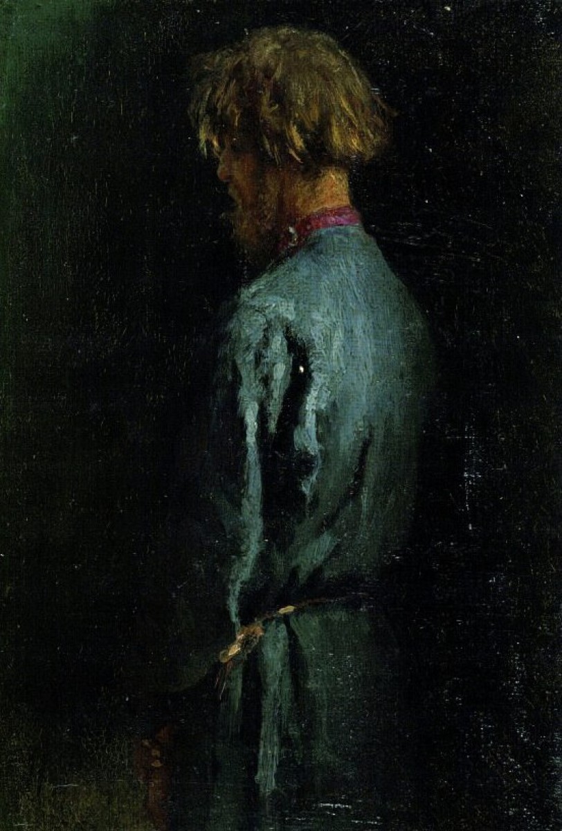"Pictură. Figură / semifigură" by Ilya Efimovich Repin, ulei pe pânză