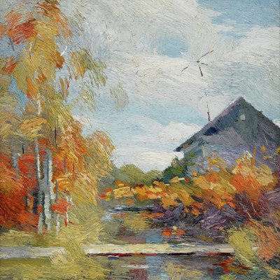 "Vilcovo" by Анатол Гимпу, 1997, 450x550mm, масло / холст