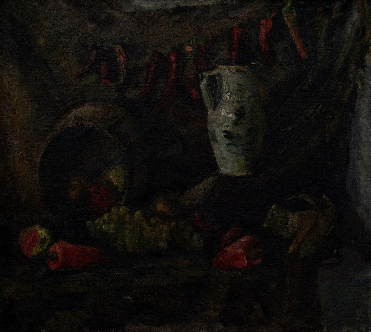 "Pictură. Natură statică" by Mihail Caluțchii, ulei pe pânză
