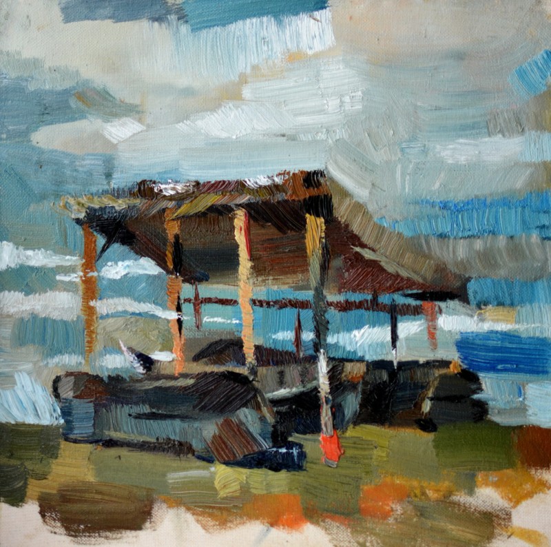 "Painting. Pleinair. Pleinair romania" by Vitalie Golban, oil on canvas