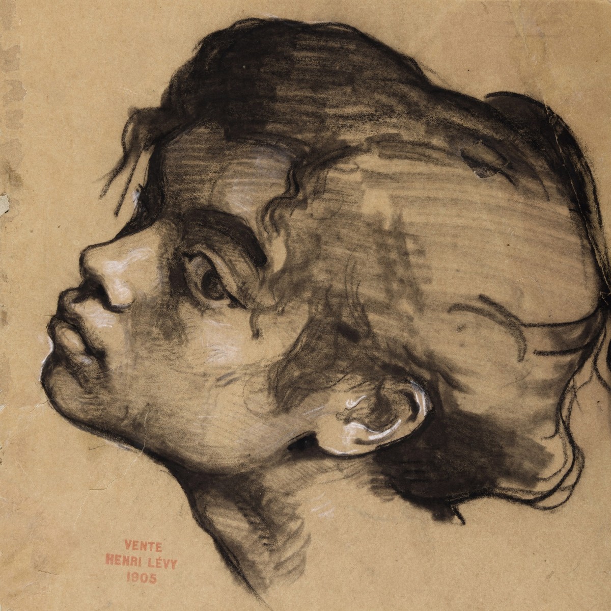 "Desen. Gips, cap, mâini și picioare" by Henri-Léopold Lévy