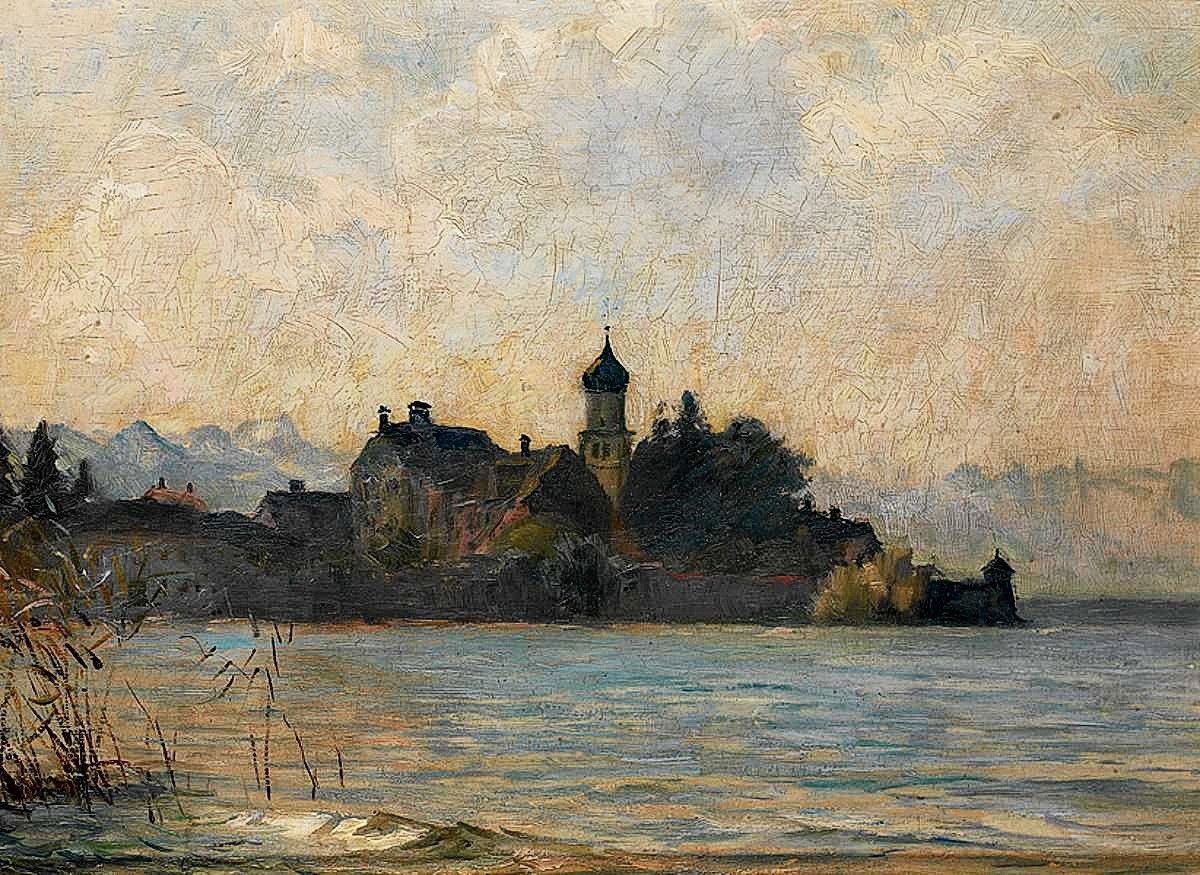 "Pictură. Cetăți și biserici" by Franz Loeffler