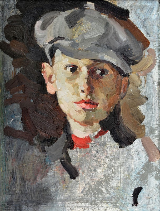 "Studiu. Portret" by Cэтэлин Граур, 2016, 420x320mm, масло / холст