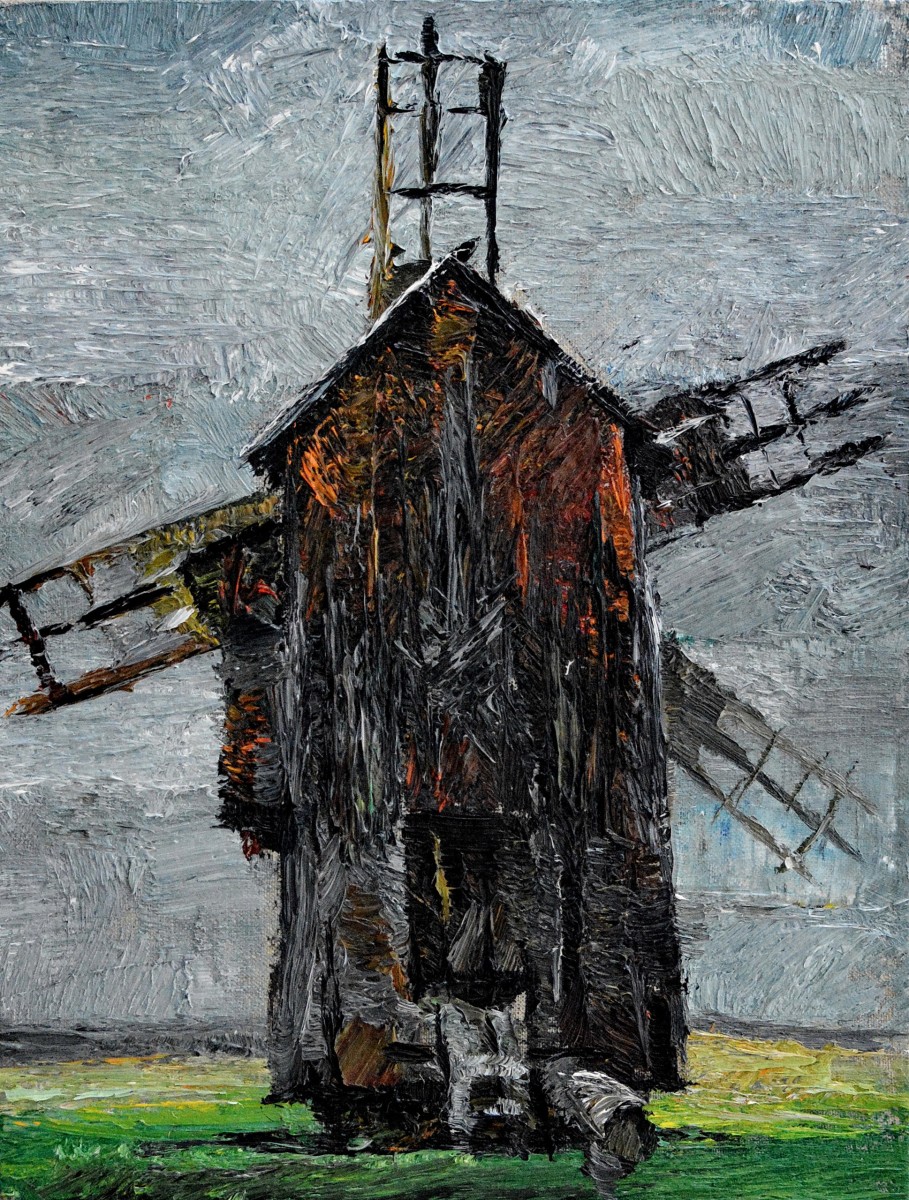 "Painting. Pleinair. Long term" by Ion Golubei, 420x430mm, oil on canvas
