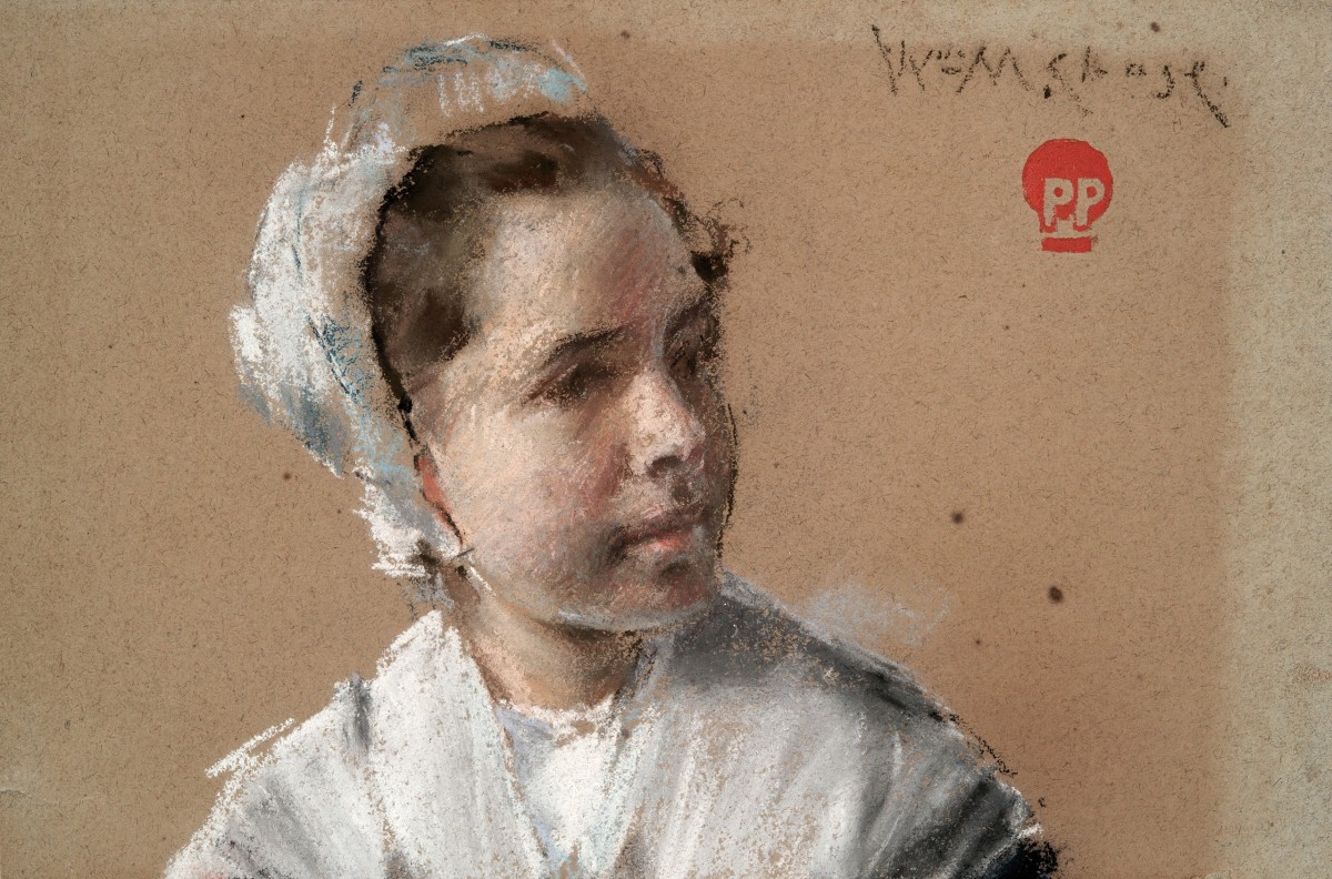 "Drawing. Portrait" by William Merritt Chase