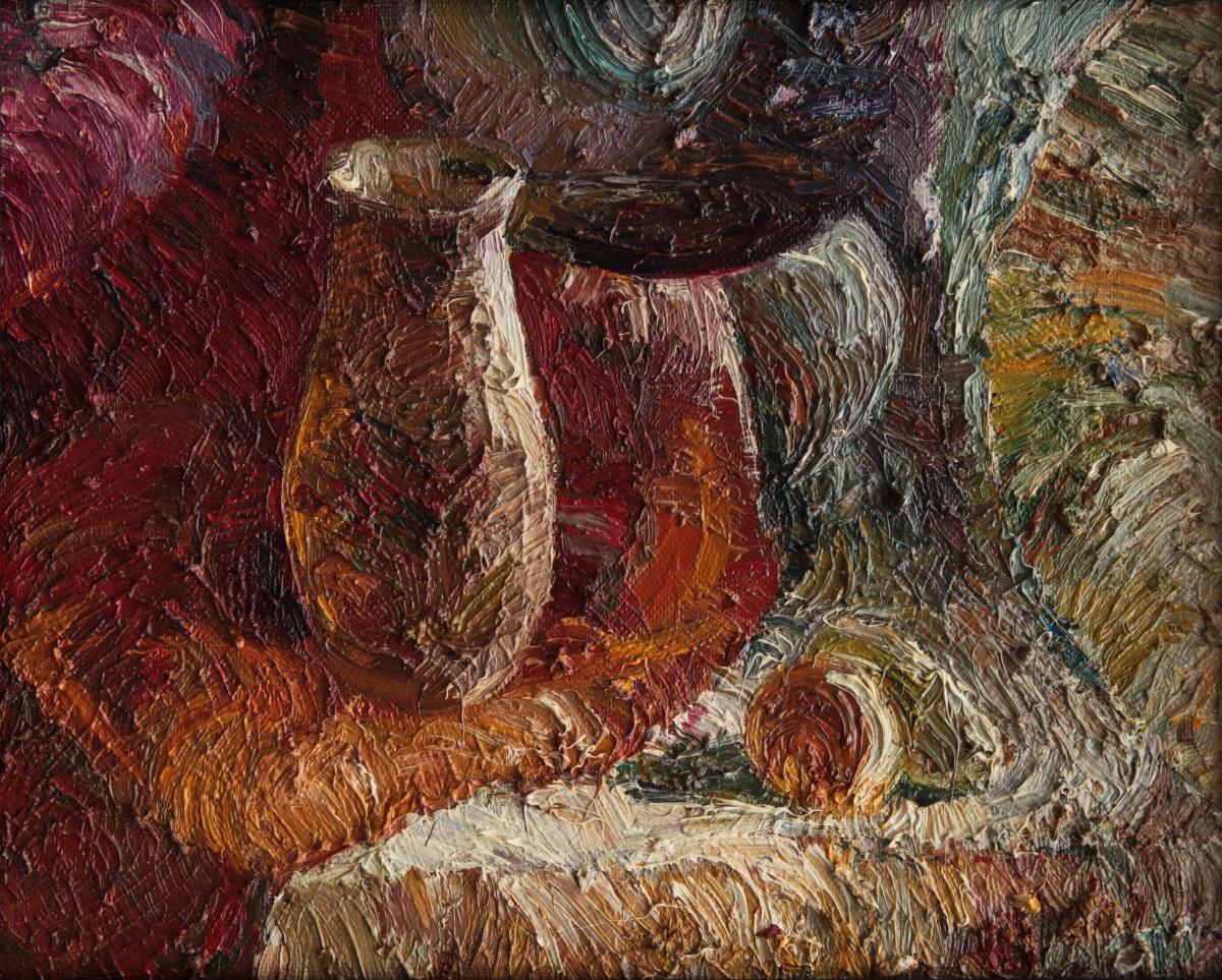 "Natură statică. Cursul II" by Natalia Ucrainskaia, 1993, 400x500mm, ulei pe pânză