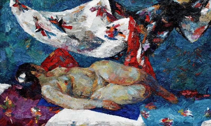 "Nud" by Vlada Cibuc, 2016, 600x1000mm, oil on canvas