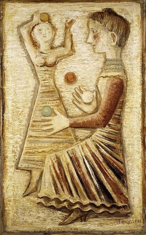 "Pictură. Oameni" by Massimo Campigli
