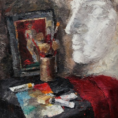 "Painting. Long term" by Alexandra Clapatiuc, 690x500mm, oil on canvas
