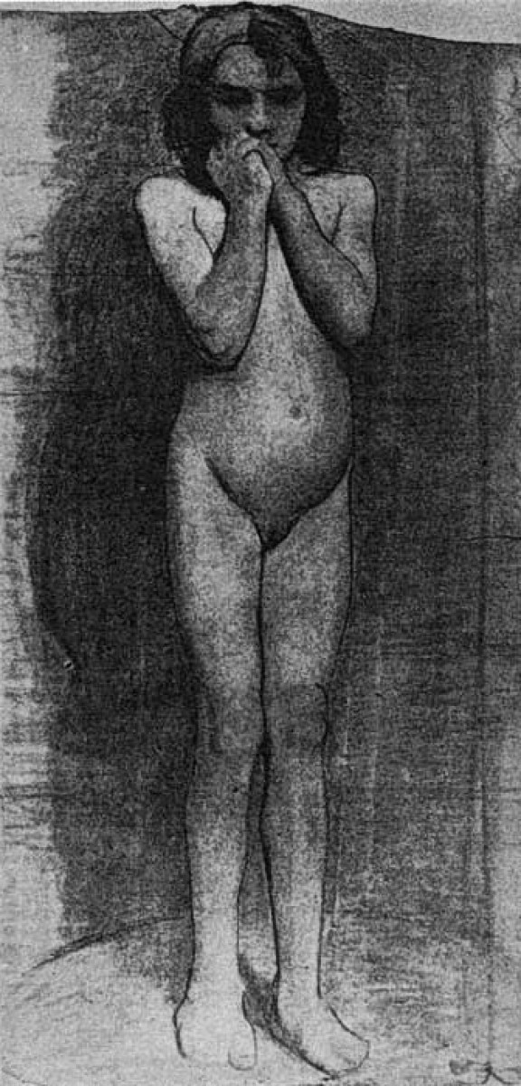 "Drawing. Nude" by Paula Modersohn-Becker