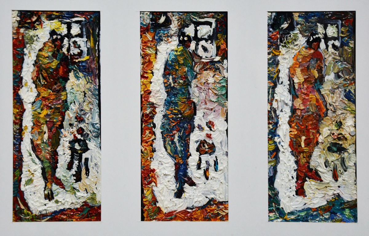 "Drawing. Long term" by Mădălina Casian, 200x100mm, 200x100mm, 200x100mm, Oil on paper