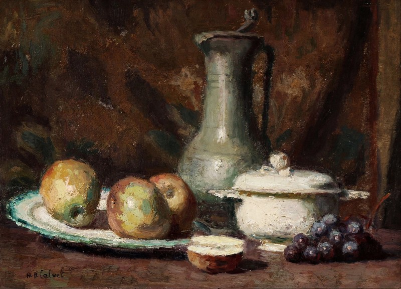 "Painting. Still life" by Henri Bernard Calvet
