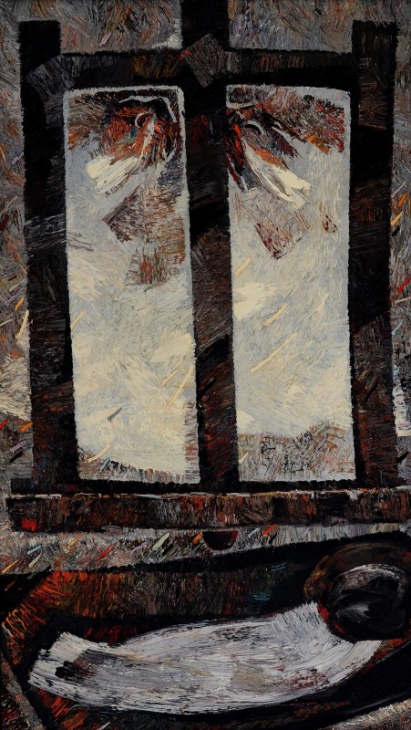 "Etude" by Anatol Ghimpu, 2004, 1200x680mm, oil on canvas