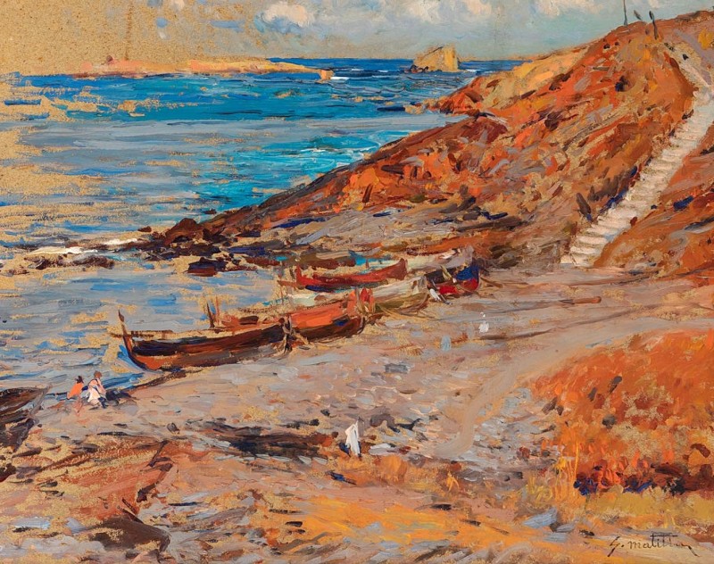 "Живопись. Морской пейзаж" by Segundo Matilla