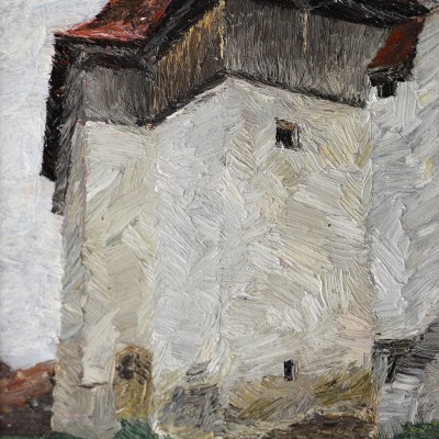 "Motiv. Viscri" by Александра Cлапатиуc, 2008, 400x250mm, масло / холст