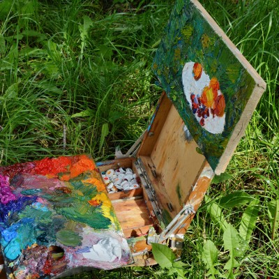 ... începutul practicii de pleinair de vară / clasa a VIII-a, a X-a și a XI-a. /