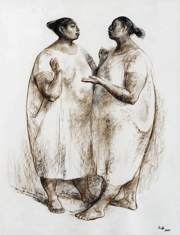 "Drawing. People" by Francisco Zúñiga