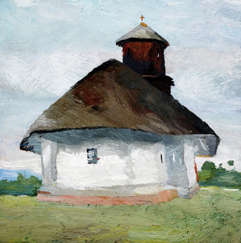"Рымнику-Вылча (Râmnicu-Vâlcea)" by Анатол Гимпу, масло / холст