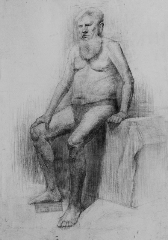 "Nud" by Александра Cлапатиуc, 2009, 700x500, карандаш / бумага