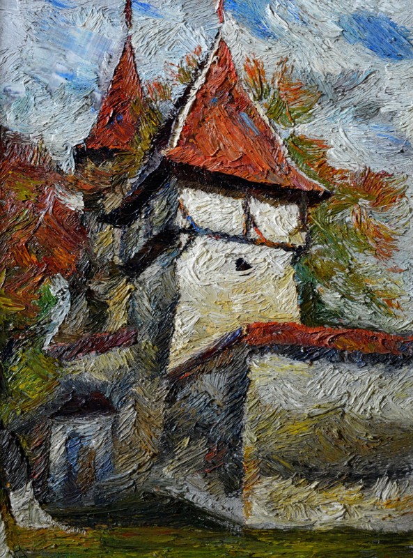 "Transilvania. Cincușor" by Alexandra Clapatiuc, 2012, 680x520mm, ulei pe pânză