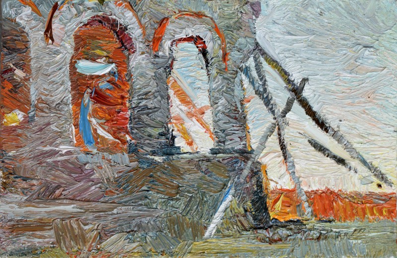 "Живопись. Пленэр. Пленэр в Румынии" by Доина Мындреан, масло / холст