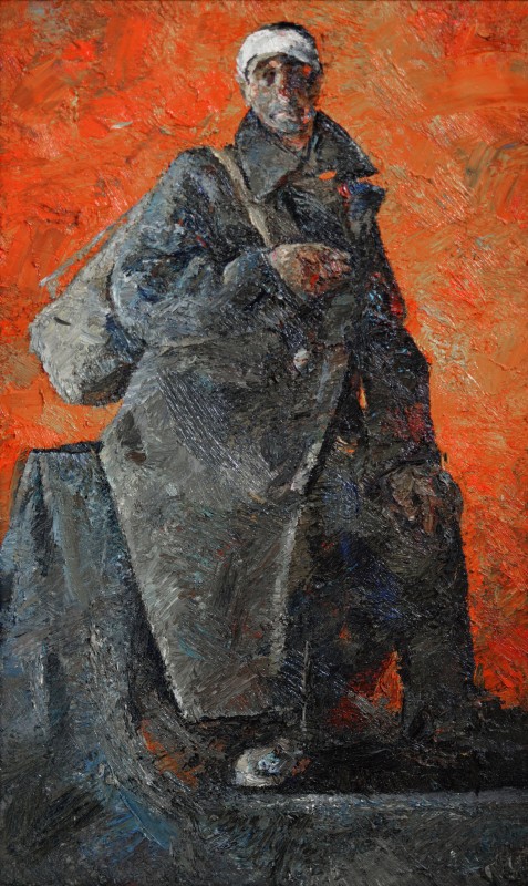 "Painting. Figure. Long term" by Doina Mîndrean, 840x520mm, oil on canvas