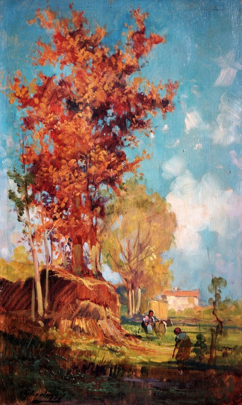 "Painting. Landscape" by Cesare Gheduzzi